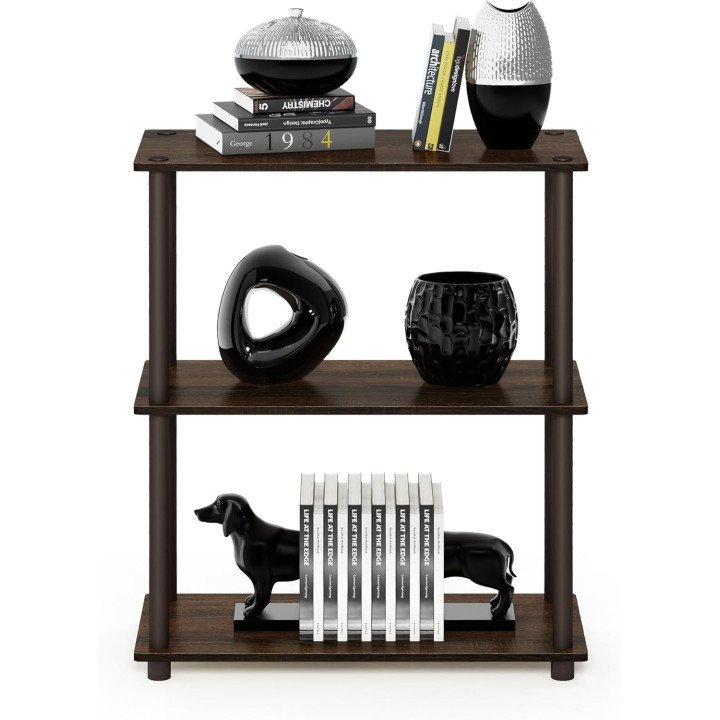 Furinno Turn-N-Tube 2-Tier Compact Shelf | Living Room Storage