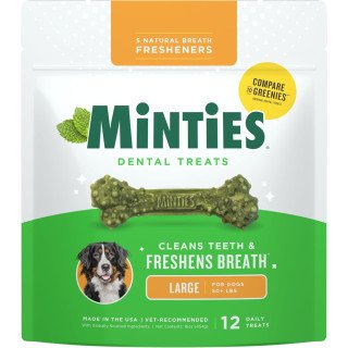 Minties VetIQ Dental Treats for Dogs – Fresh Breath & Anti-Tartar