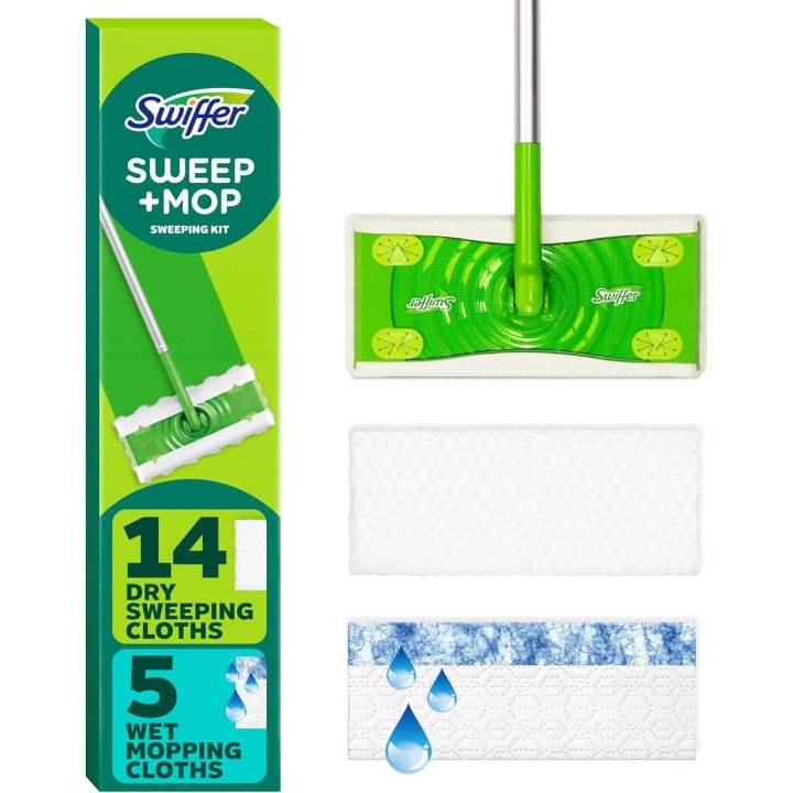 Swiffer Sweeper 2-in-1 | Multi-Surface Wet & Dry Floor Cleaning Kit