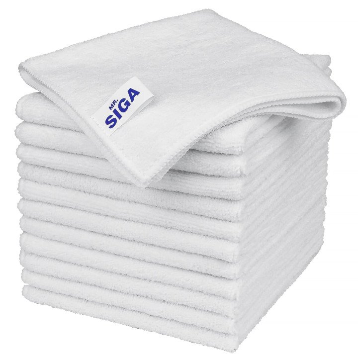 MR.SIGA Microfiber Cloths – Multi-Purpose, Streak-Free Cleaning