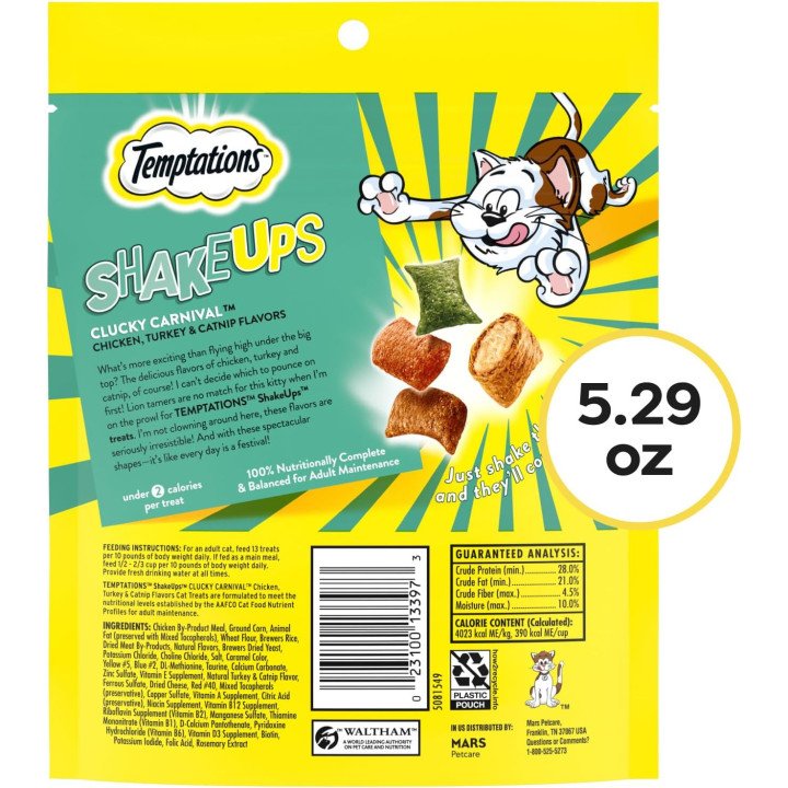 Temptations ShakeUps Chat – Friandises Croquantes & Moelleuses