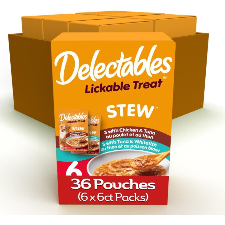 Hartz Delectables Stew Chat – Tuna and Chicken Wet Treats