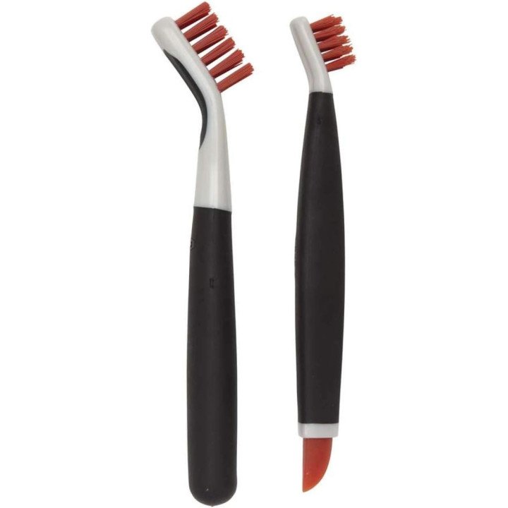 OXO Deep Cleaning Brush – Set of 2 Brushes for Grouts & Corners