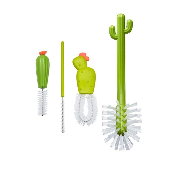 Brosse Biberon Cactus 4 en 1 – Kit Nettoyage Bébé