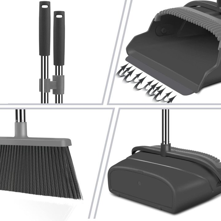 Broom and Dustpan with Long Handle – Home Cleaning Kit