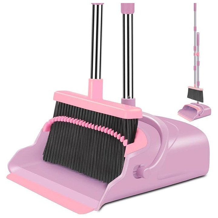 Broom and Dustpan with Long Handle – Home Cleaning Kit