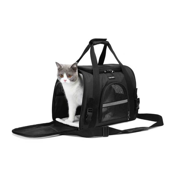 Sac de Transport Pliable Chat & Petit Chien | Transport Doux Portable