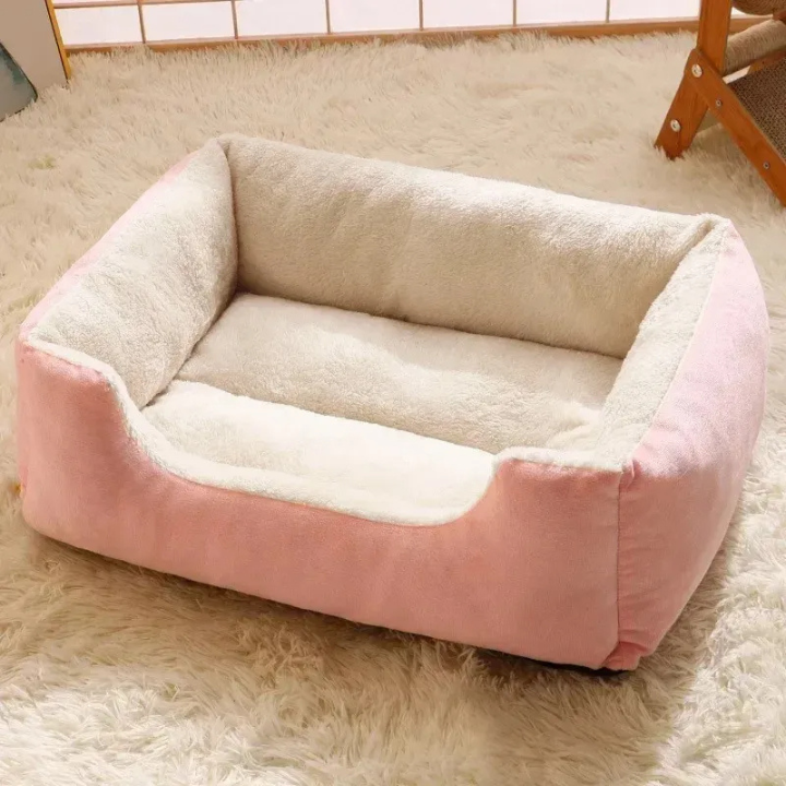 Lit Douillet pour Chats – Coussin en Peluche Ultra-Confortable