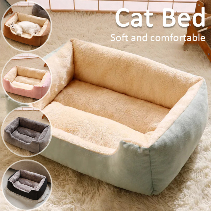 Lit Douillet pour Chats – Coussin en Peluche Ultra-Confortable