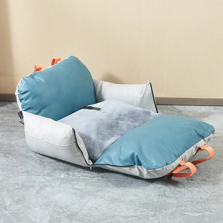 Sac animal imperméable simili cuir | Sacoche / Siège de sécurité pour petits animaux