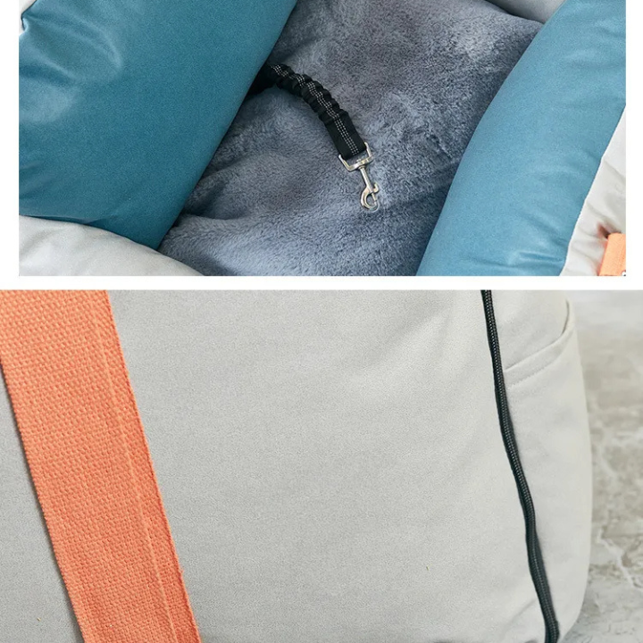 Sac animal imperméable simili cuir | Sacoche / Siège de sécurité pour petits animaux