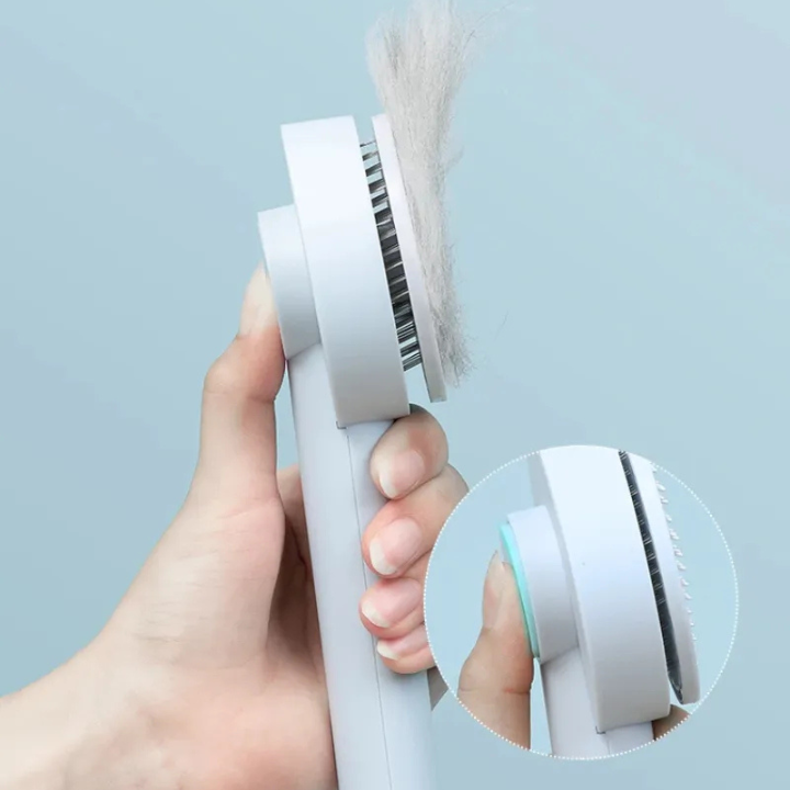 Brosse Aiguille Auto-Nettoyante pour Animaux | Peigne et Massage Chien Chat