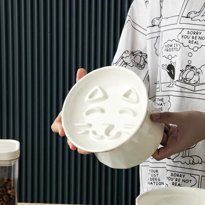 Bol pour Chat Ergonomique | Protection de la Colonne Vertébrale et Confort