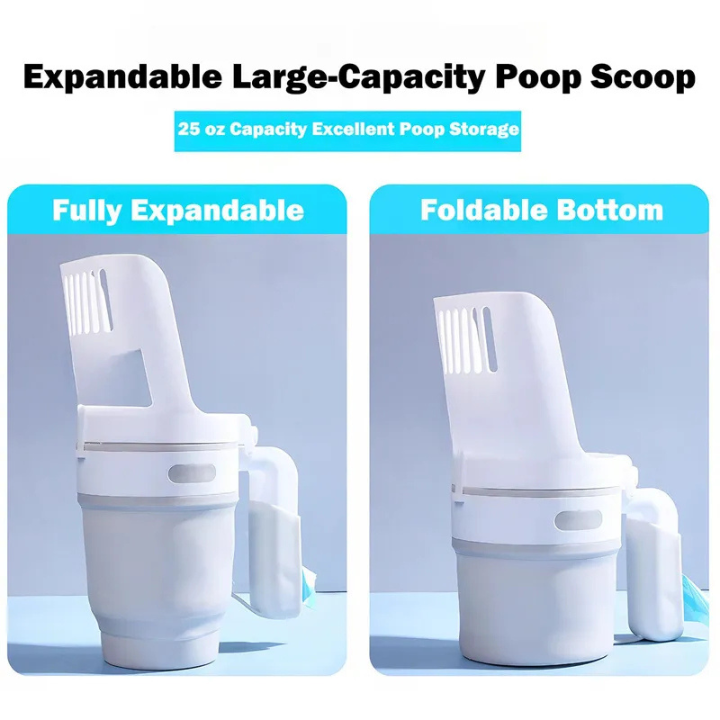 Pelle Tampon Litière Chat 2-en-1 | Nettoyeur Auto-Nettoyant avec Sacs