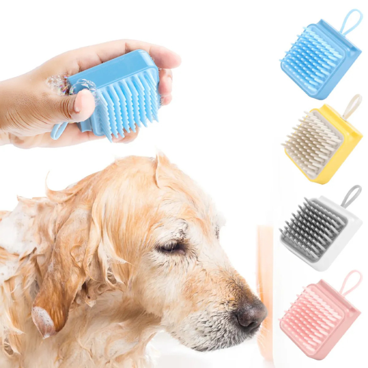 Brosse de Bain Multifonctionnelle pour Animaux | Massage & Démêlage