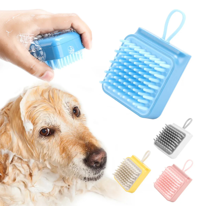 Brosse de Bain Multifonctionnelle pour Animaux | Massage & Démêlage
