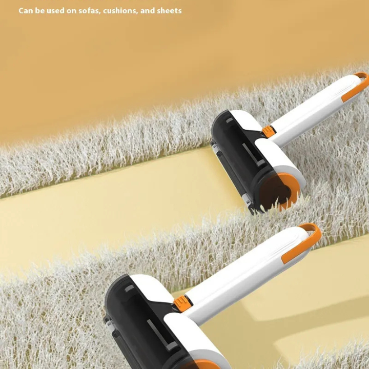 Rouleau Anti-Poils d'Animaux 2 en 1 – Brosse Portable et Lavable