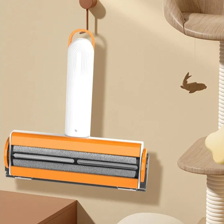 Rouleau Anti-Poils d'Animaux 2 en 1 – Brosse Portable et Lavable