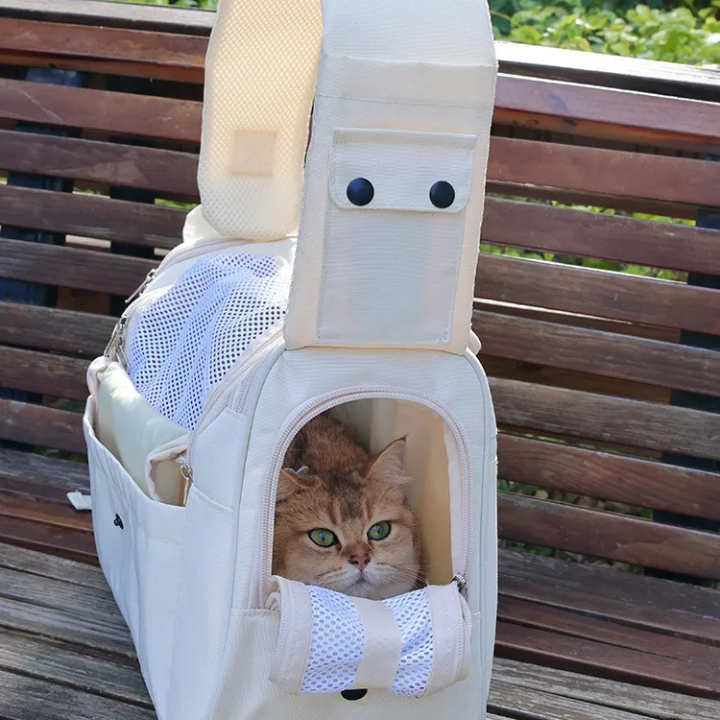 Sac à Dos pour Chat à Grande Capacité – Confort et Sécurité