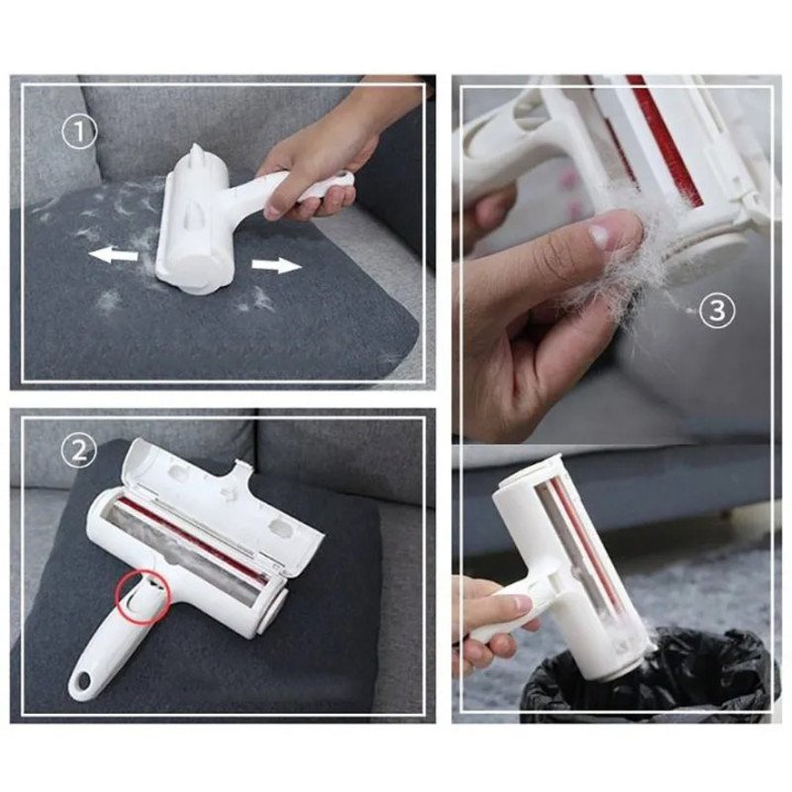Rouleau Anti-Poils Réutilisable | Brosse Peluches Vêtements & Meubles
