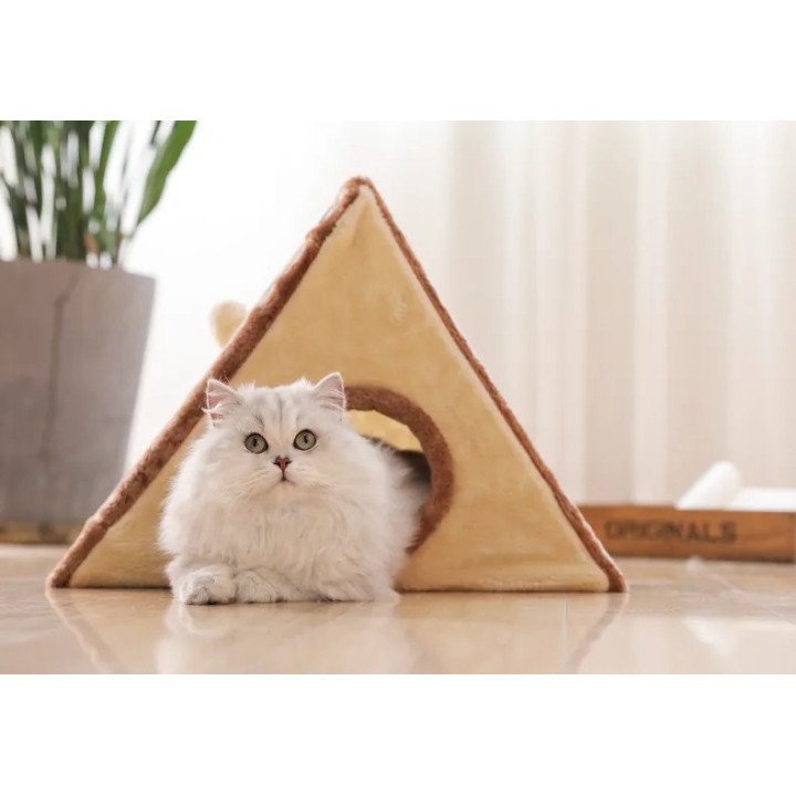 Jouet Griffoir Triangle Sisal pour Chat – Accessoire Naturel et Élégant
