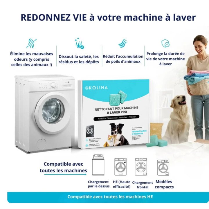 Washing Machine Cleaning Capsules | Anti-Residue & Hygiene