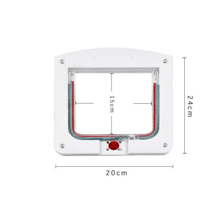 Porte 2‑voies Contrôlable pour Animaux | Entrée et Sortie Libre