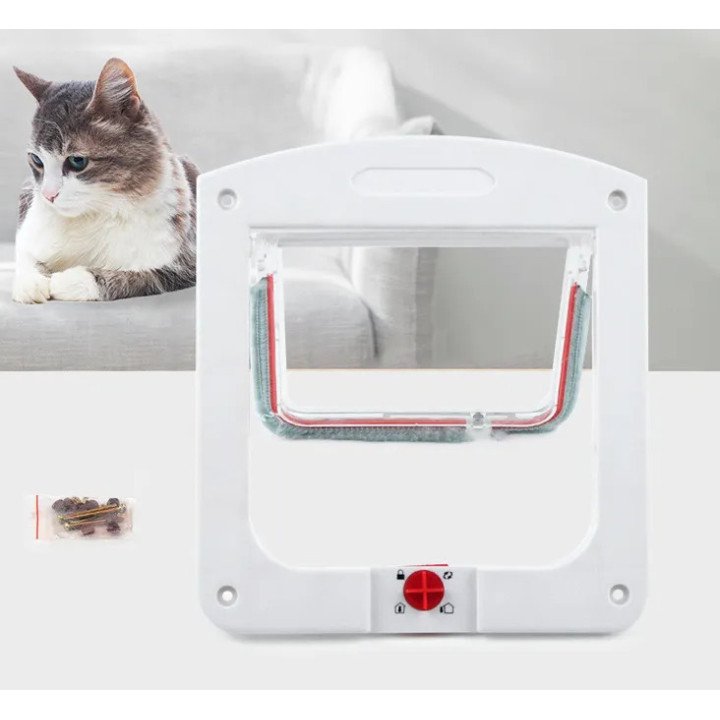 Porte 2‑voies Contrôlable pour Animaux | Entrée et Sortie Libre