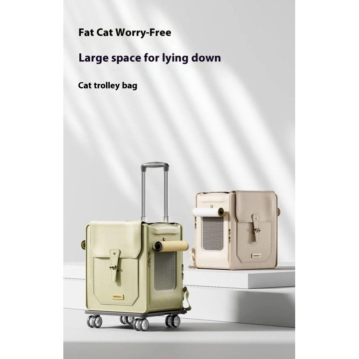 Sac Chariot Pliable pour Chat – Grande Capacité et Respirant