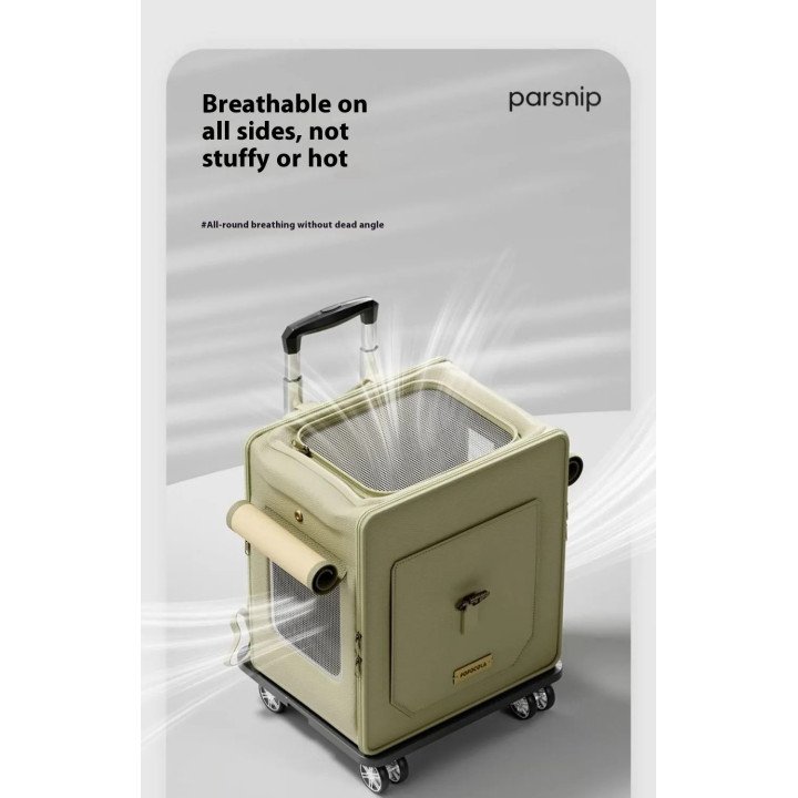 Sac Chariot Pliable pour Chat – Grande Capacité et Respirant