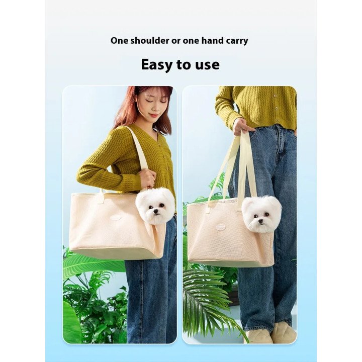 Sac Bandoulière Respirant Chat | Transport Confortable et Ventilé