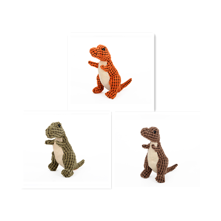 Jouet Dinosaure Chiens | Peluche Interactive & Couineur pour Grandes Races