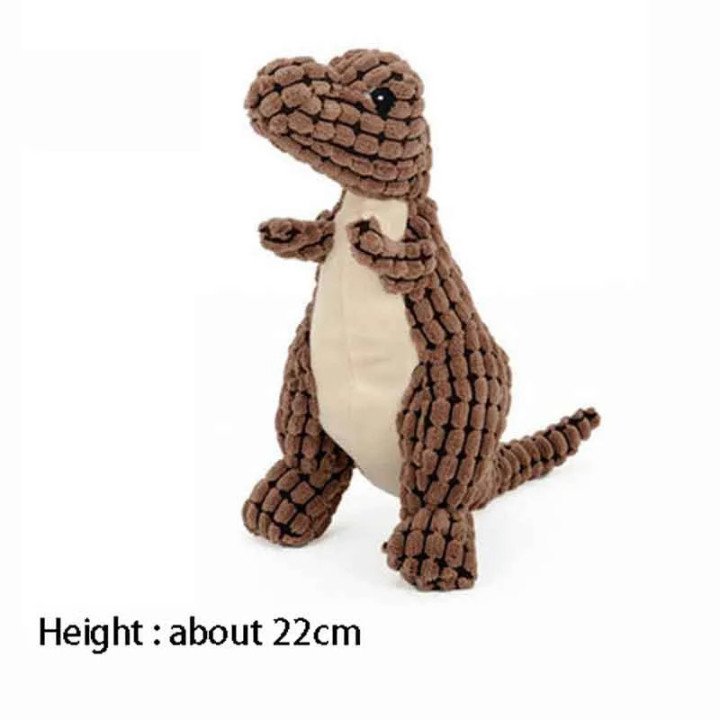 Jouet Dinosaure Chiens | Peluche Interactive & Couineur pour Grandes Races