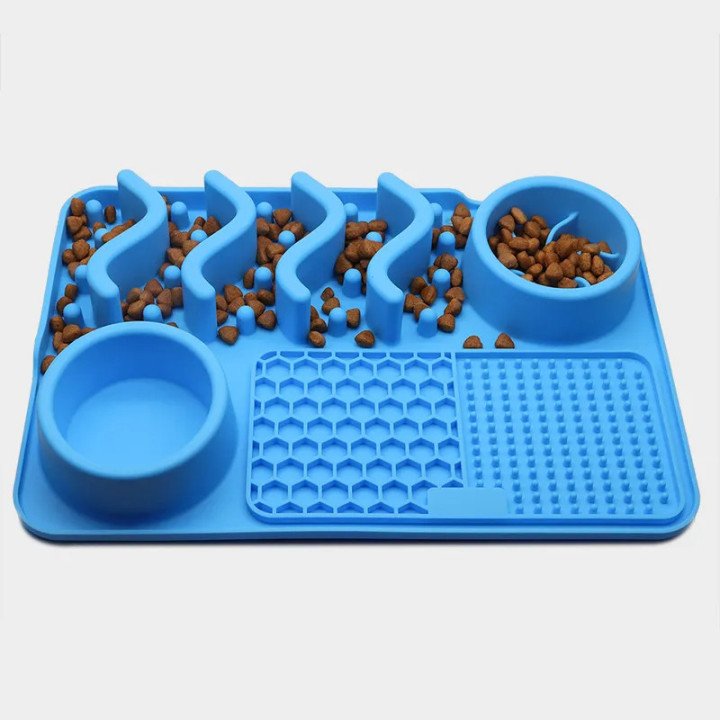 Tapis de Léchage Chien Silicone | Multifonction Slow Feeder et Bien‑être