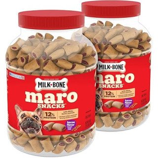 Milk-Bone MaroSnacks – Friandises Croquantes pour Chiens avec Moelle Osseuse